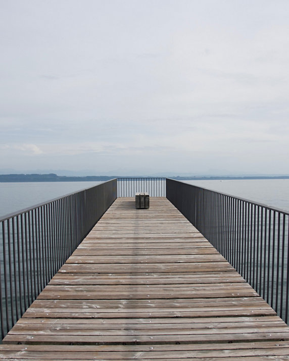 Simple and quiet dock by the lake