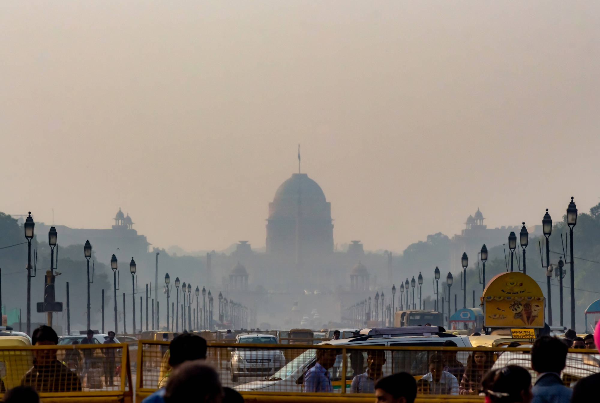 Rashtrapati Bhawan or President's House is on the Raisina Hill of New Delhi. You can see Rashtrapati Bhawan from India Gate.