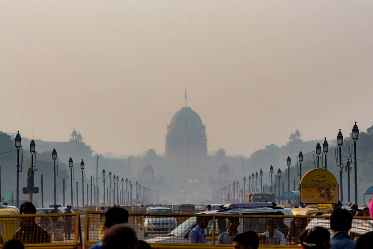 Rashtrapati Bhawan or President's House is on the Raisina Hill of New Delhi. You can see Rashtrapati Bhawan from India Gate.