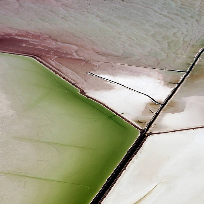 Salt Flats seen from the air near Salt Lake City.