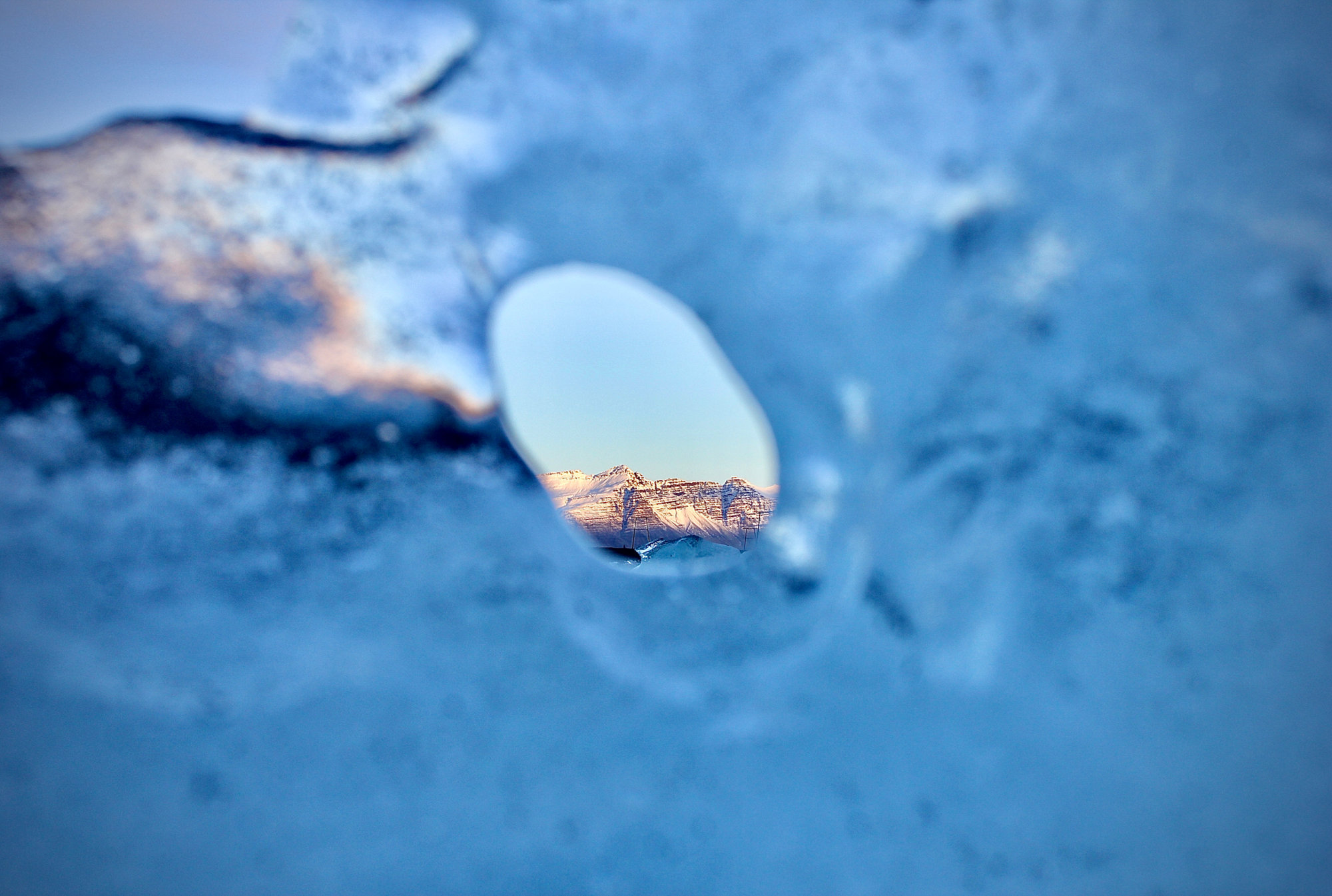 Glacier ice at diamond beach