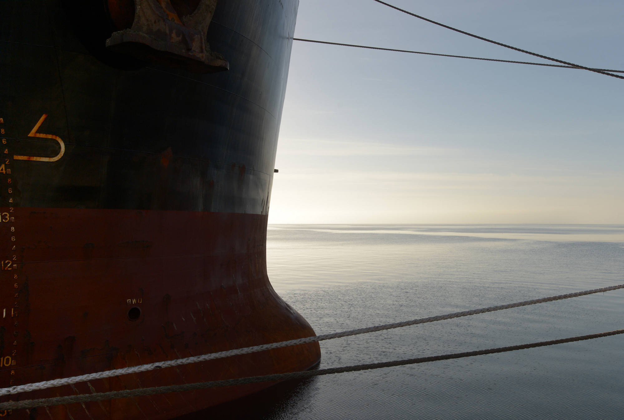 A bulk carrier at a port. Photographer: Carla Gottgens/Bloomberg