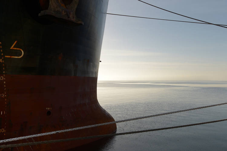 A bulk carrier at a port. Photographer: Carla Gottgens/Bloomberg